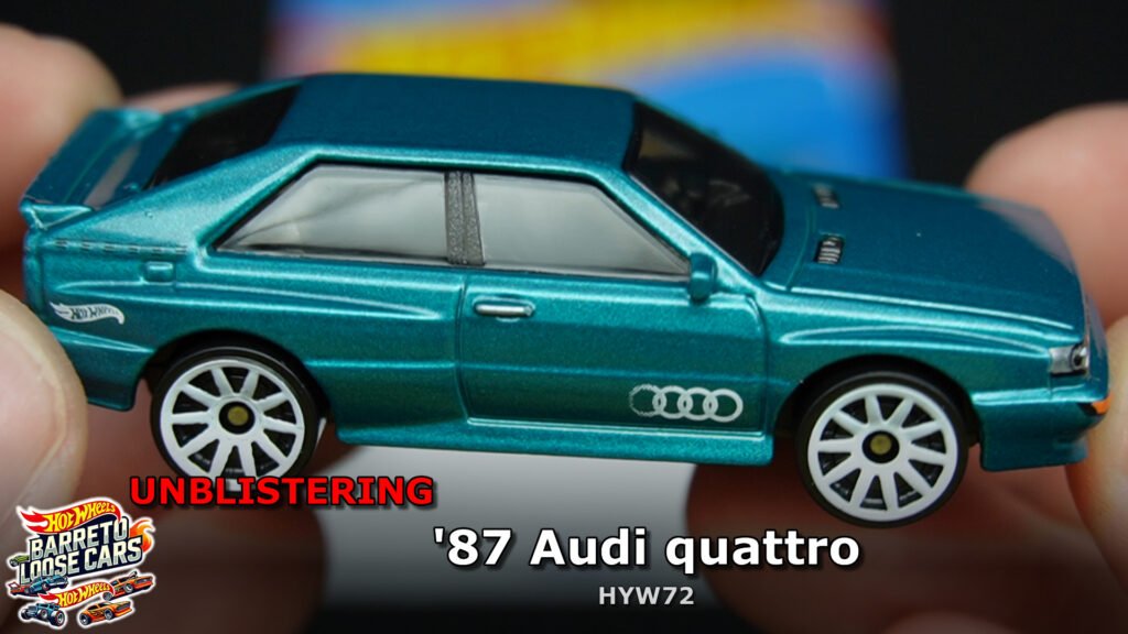 Review completo do ’87 Audi quattro (HYW72) – da Hot Wheels, Mainline 2025.