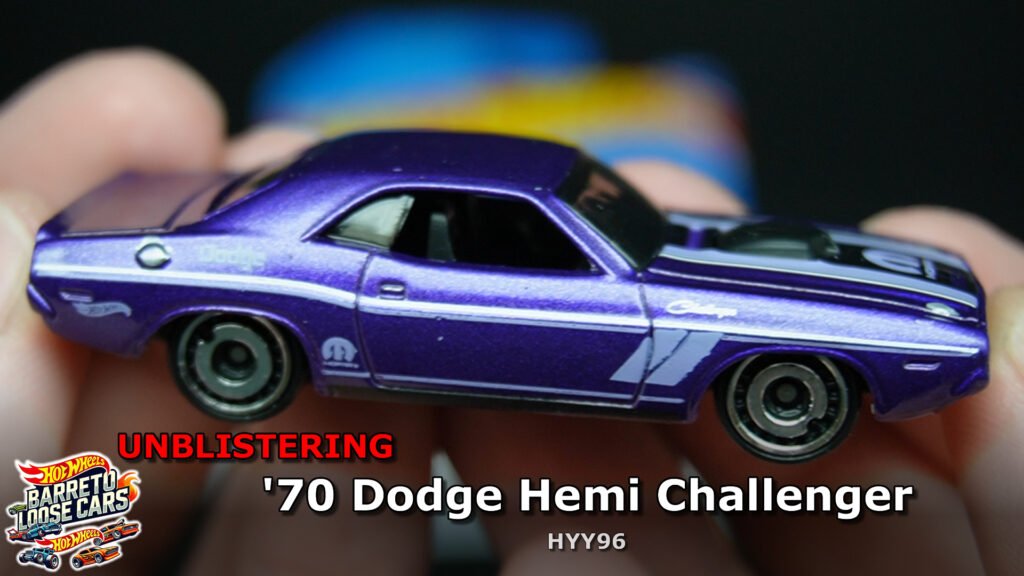 Review completo do ’70 Dodge Hemi Challenger (HYY96) – Hot Wheels 2025