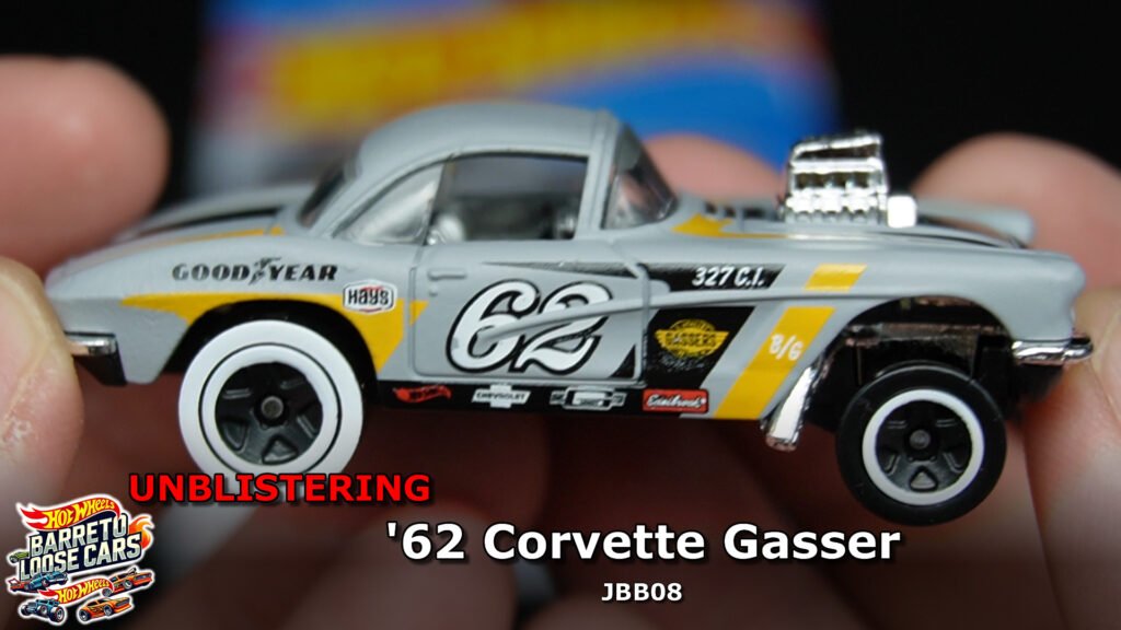 Review completo do ’62 Corvette Gasser Hot Wheels (JBB08)