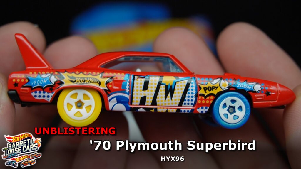 Review completo do ’70 Plymouth Superbird (HYX96) Hot Wheels