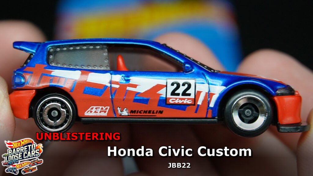 Review completo do Honda Civic Custom Hot Wheels (JBB22) Main Line 2025